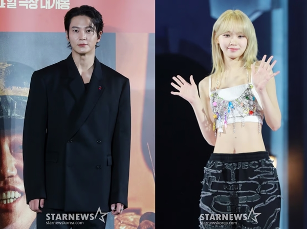 배우 주원과 르세라핌의 김채원./사진=스타뉴스 DB