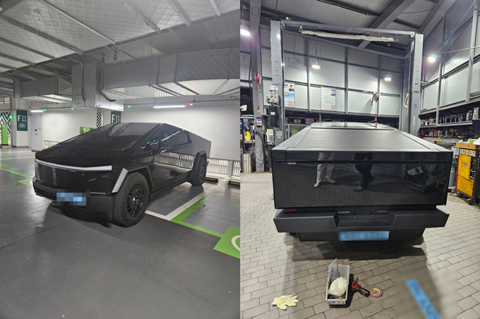 가수 김준수가 국내 1호로 정식 출고 받은 테슬라 사이버트럭. /사진='카일오토개러지' 공식 블로그