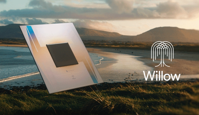 구글이 공개한 양자 반도체 '윌로우'. /사진=구글.