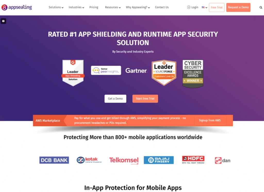  모바일 애플리케이션 보안 솔루션 '앱실링/사진제공=잉카엔트웍스