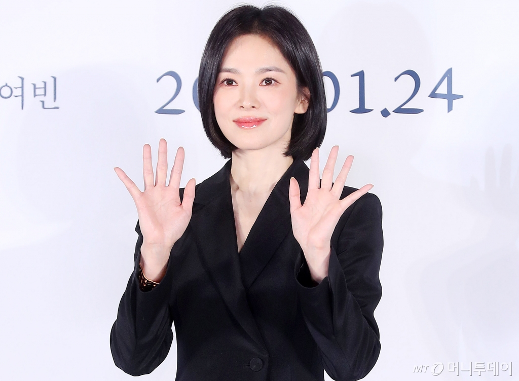 배우 송혜교. 사진은 지난해 12월16일 서울 용산구 아이파크몰 CGV에서 진행된 영화 '검은 수녀들' 제작보고회 /사진=김창현 기자 chmt@