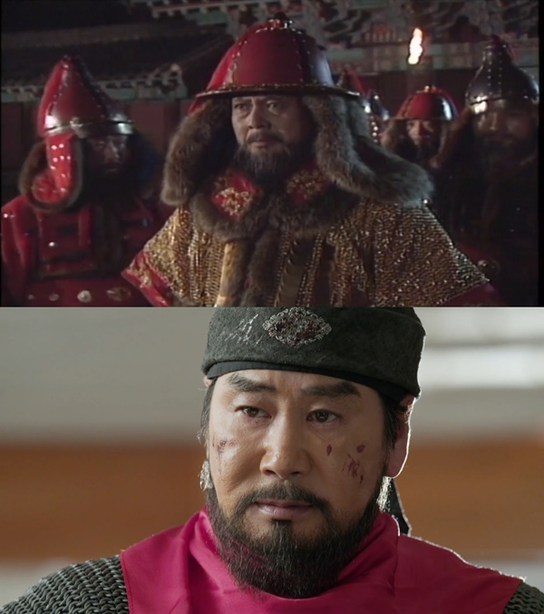 KBS 드라마 '용의 눈물'의 김무생, '정도전'의 유동근./사진=KBS '용의 눈물', '정도전' 영상 캡처