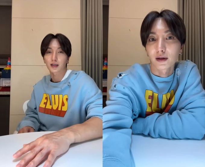 그룹 슈퍼주니어 이특이 지난 12일 자신의 유튜브 채널 '트기트기 이특'를 통해 진행한 라이브 방송을 통해 SM엔터테인먼트 창립 30주년 기념 콘서트 'SM타운 라이브 2025 더 컬처, 더 퓨처 인 서울'의 의상 재탕 논란에 대해 언급했다./사진=유튜브 채널 '트기트기 이특' 라이브 영상