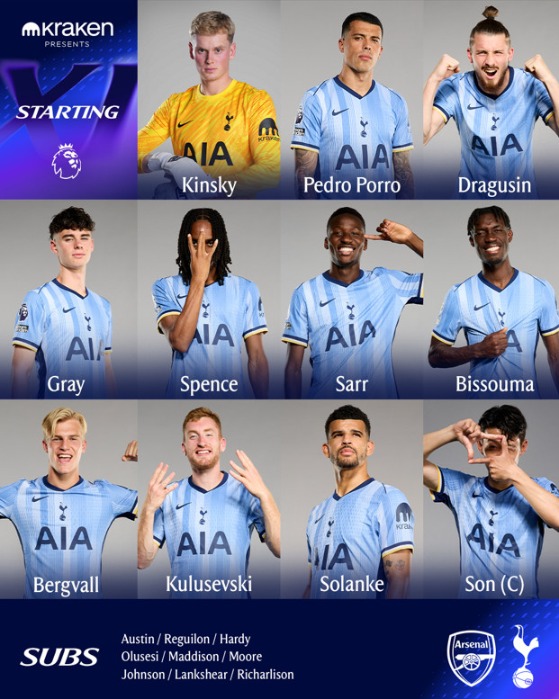 /사진=토트넘 공식 SNS