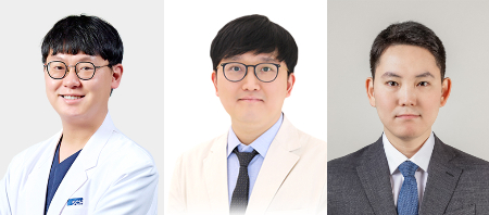 (사진 왼쪽부터) 류담 순천향대서울병원 소화기내과 교수, 양경모 서울성모병원 소화기내과 임상강사, 정범선 원주의대 교수(해부학).