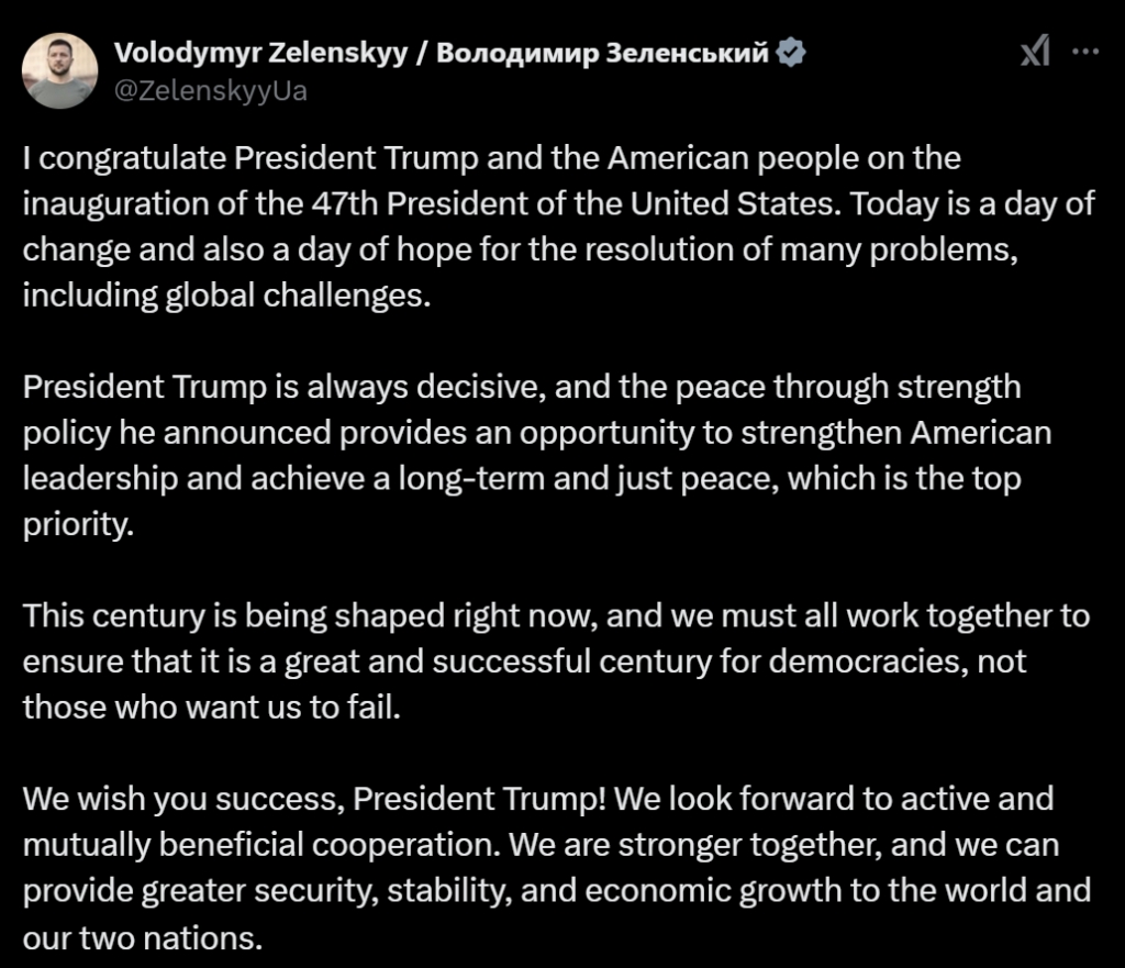 /사진=볼라디미르 젤렌스키 우크라이나 대통령 X 계정