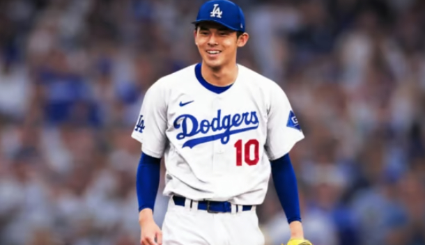 다저스 유니폼을 입은 사사키의 합성 사진. /사진=폭스스포츠 갈무리