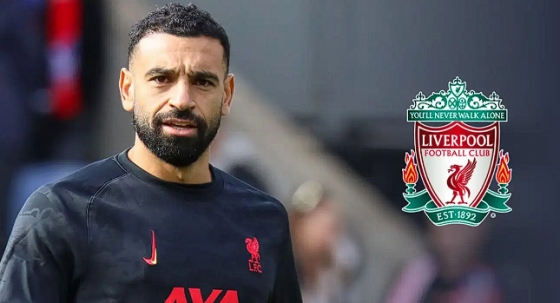 모하메드 살라와 리버풀 엠블럼 합성사진. /사진=팀토크 갈무리
