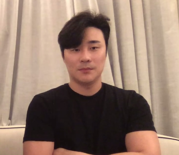 김하성이 4일(한국시간) 탬파베이 레이스 입단 기념 화상 인터뷰를 하고 있다. /사진=줌 인터뷰 갈무리
