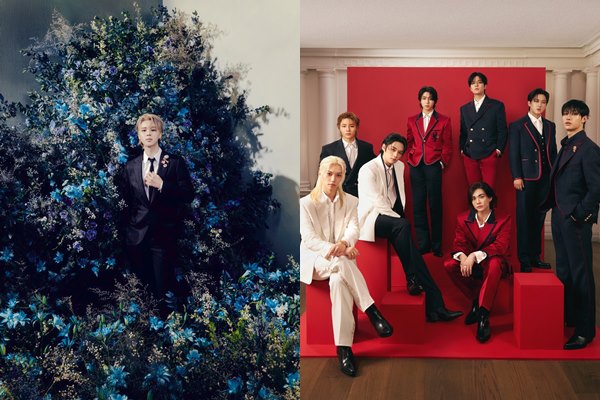 지민(왼쪽), 스트레이 키즈 / 사진=빅히트 뮤직, Tommy Hilfiger