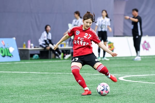 SBS '골 때리는 그녀들'의 박하얀./사진=SBS