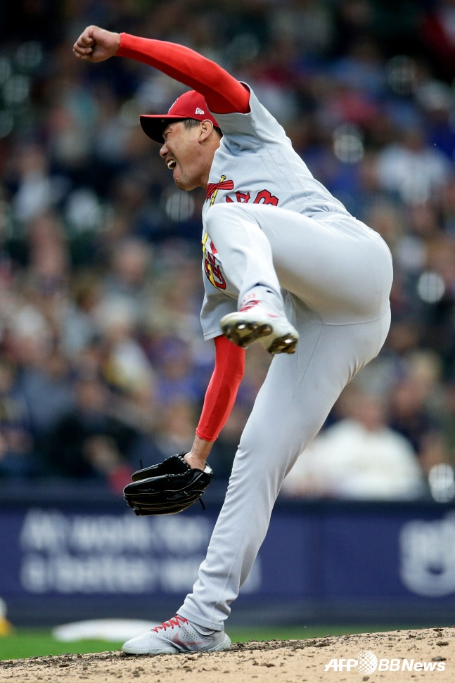 세인트루이스 시절 김광현. /AFPBBNews=뉴스1