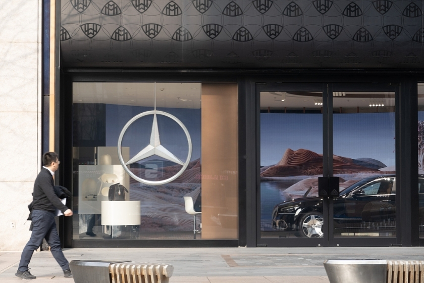 중국 상하이의 벤츠 매장/사진=중국 인터넷