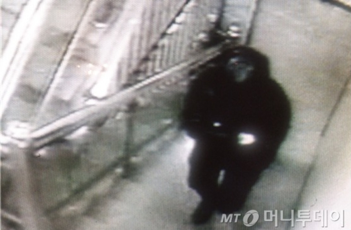 2014년 강서구 재력가 살인 사건 피의자 팽모씨의 범행 당시 CCTV./사진=머니투데이 DB