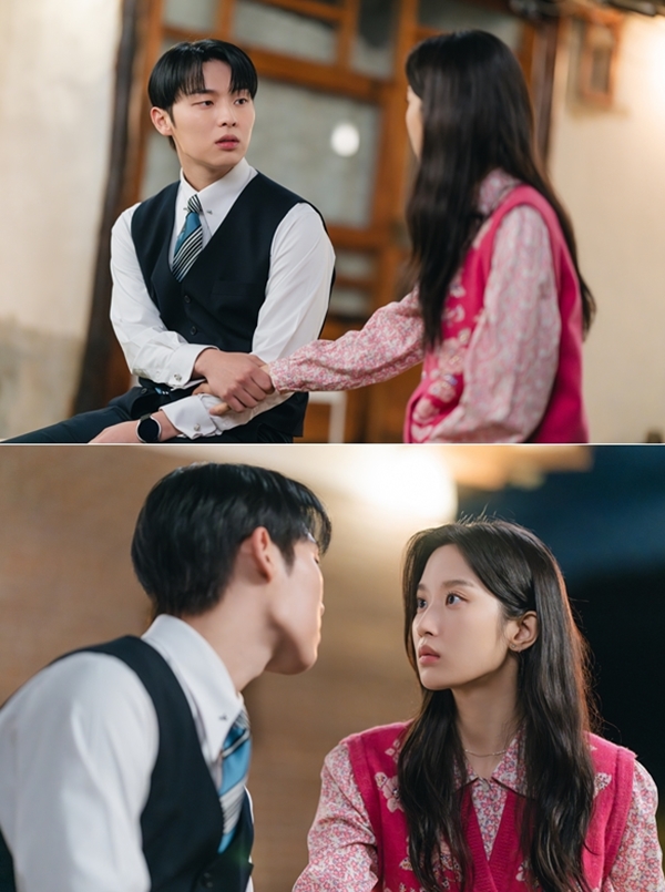 tvN 월화드라마 '그놈은 흑염룡'의 최현욱, 문가영/사진=tvN