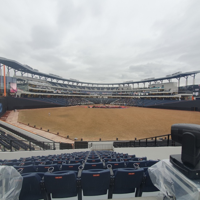 대전 한화생명 볼파크 외야에서 바라본 전경. /사진=김동윤 기자