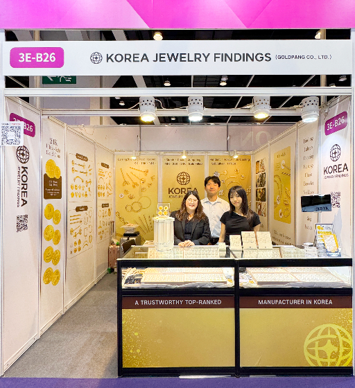 '2025 홍콩 춘계보석박람회'의 KJF 한국주얼리부속 부스/사진제공=골드팡