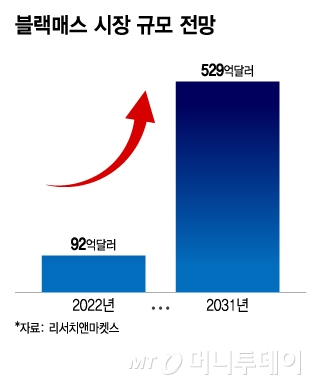 블랙매스 시장 규모 전망/그래픽=이지혜