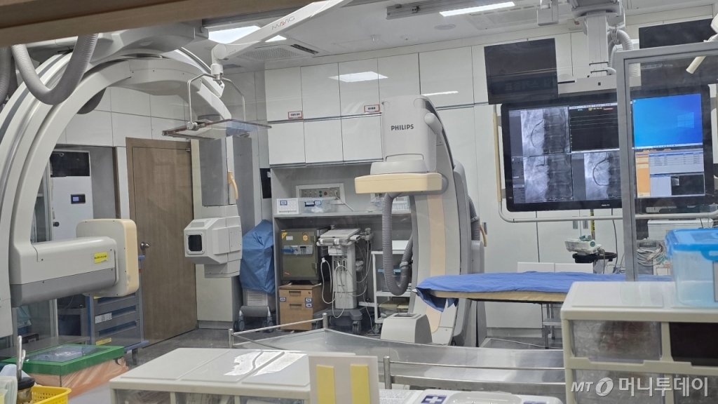 서귀포의료원 심혈관조영실 내부 모습. /사진=홍효진 기자