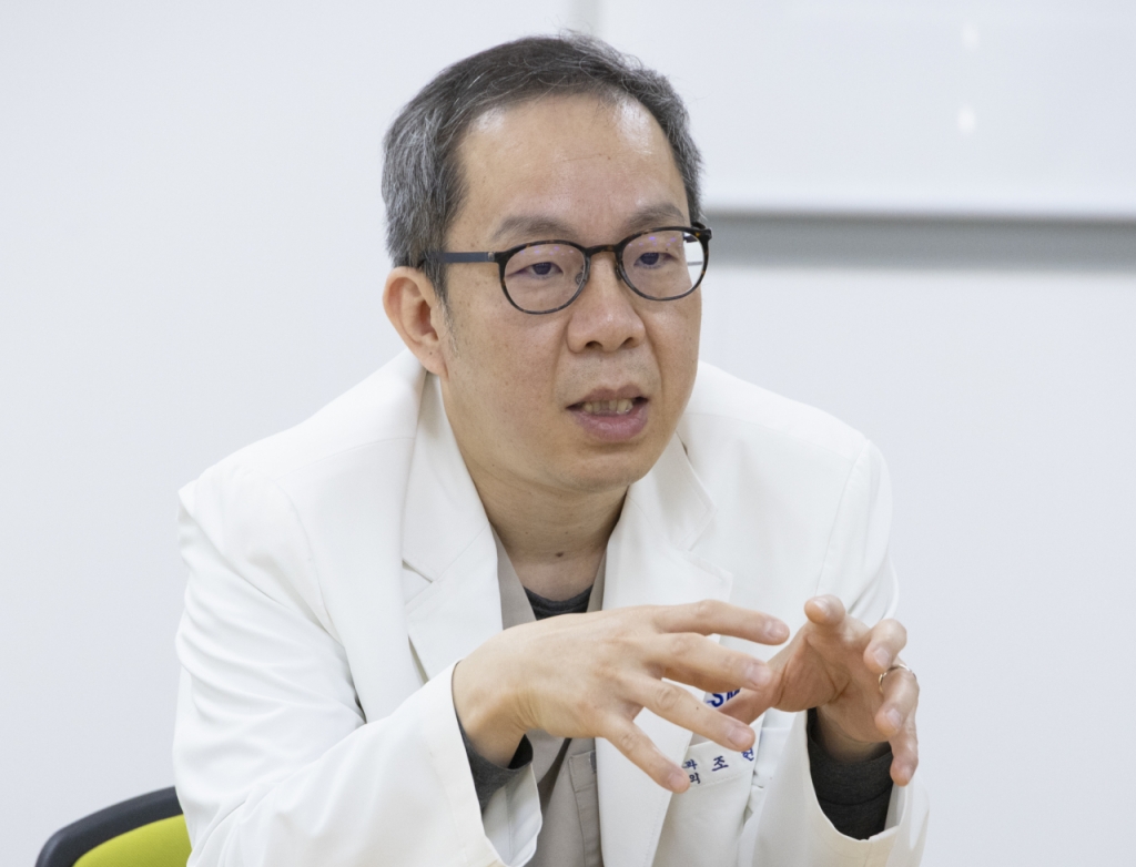 조현옥 서귀포의료원 심장내과 과장이 지난 7일 기자들과 대화하고 있다. /사진제공=보건복지부