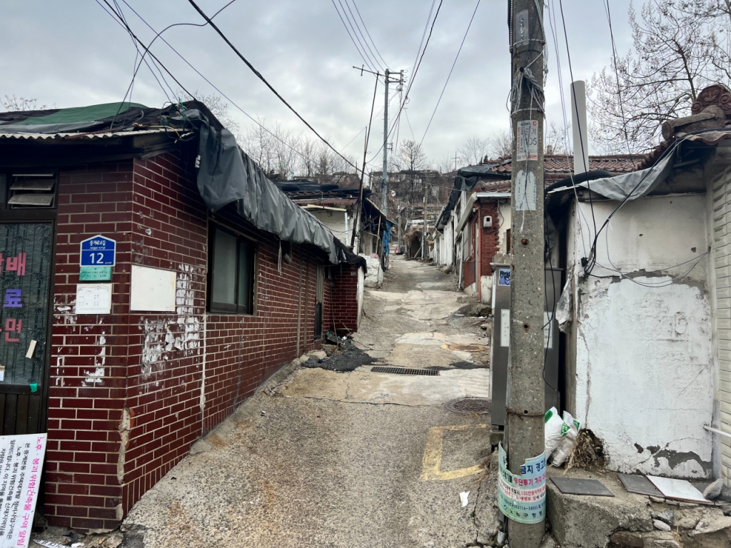 12일 오전 서울 노원구 중계본동 백사마을 골목./사진=민수정 기자.