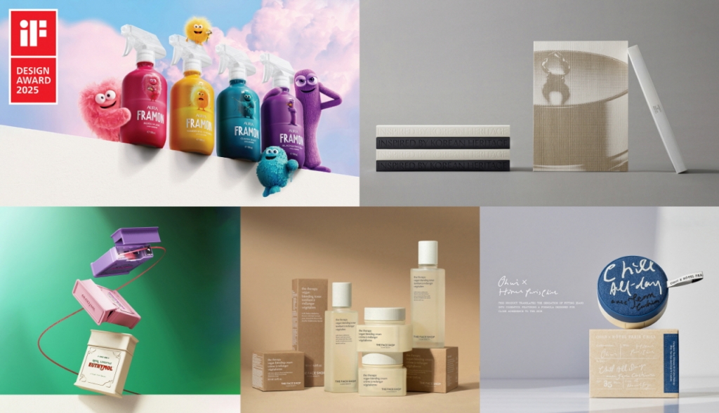 LG생활건강 iF어워드 본상 5개 이미지 모음/사진=LG생활건강