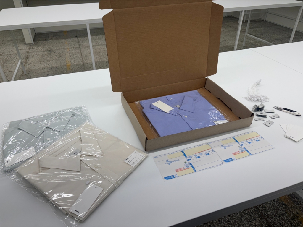 무신사 스튜디오 동대문종합시장점 안에 마련된 패킹존. /사진=하수민기자