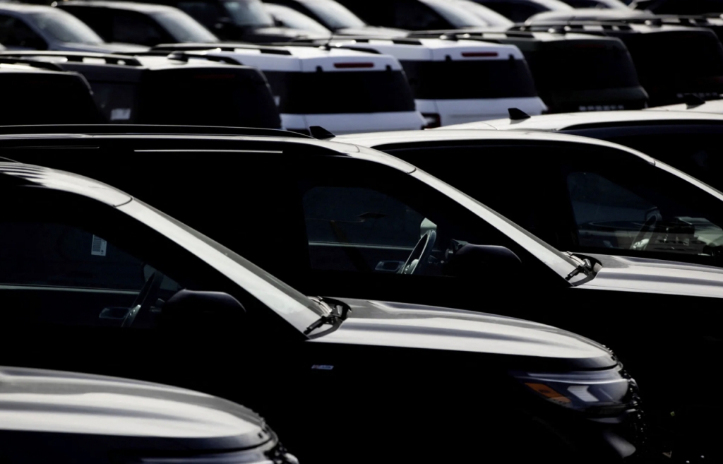 캐나다 온타리오주의 자동차 판매점에 주차된 포드 자동차 /로이터=뉴스1