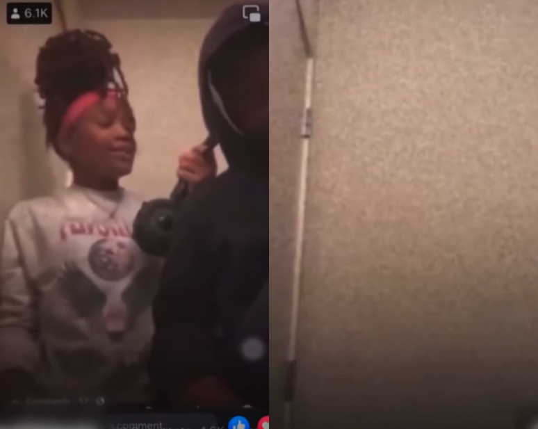 2022년 3월25일. 미국 미주리주 세인트루이스에서 10대 여자 아이가 진행하던 SNS(소셜미디어) 라이브 방송 중 권총 오발사고가 벌어졌다. 해당 사고로 12살 여자아이와 14살 남자 아이가 순식간에 목숨을 잃었다. 해당 방송은 6100명이 실시간으로 시청했다. /사진=온라인 커뮤니티 갈무리