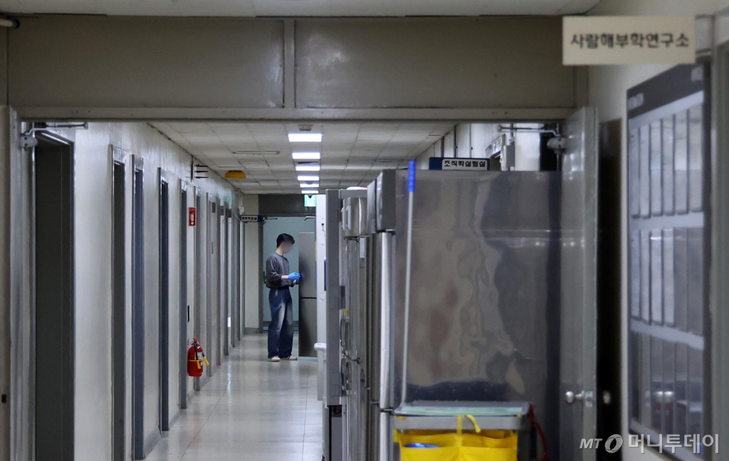 [서울=뉴시스] 이영환 기자 = 24일 서울의 한 의과대학 실험실이 보이고 있다.  대부분 의대에서 학생 복귀 기한을 오는 28일로 잡고있는 가운데 학생들이 얼마나 복귀하느냐에 따라 의대 교육 정상화 여부가 판가름 날 것으로 보인다. 정부와 각 대학들은 지난해와 달리 올해는 학사유연화 등 특례는 없다고 거듭 강조하고 있다. 복귀를 방해하는 행위에 대해서도 엄정 대응하겠다는 방침이다. 2025.03.24. 20hwan@newsis.com /사진=이영환