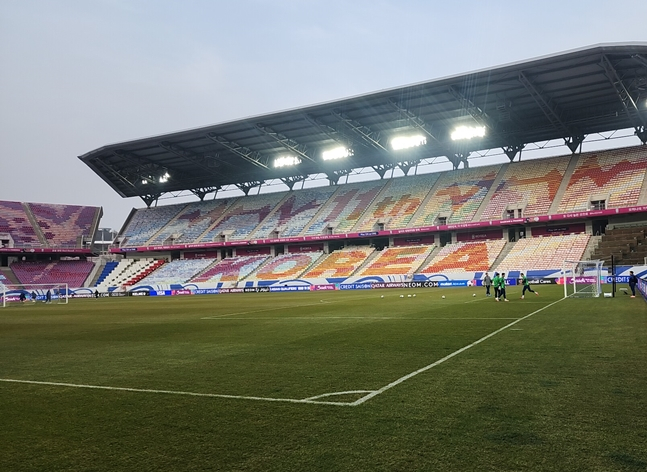 미리 준비된 카드섹션. /사진=박수진 기자