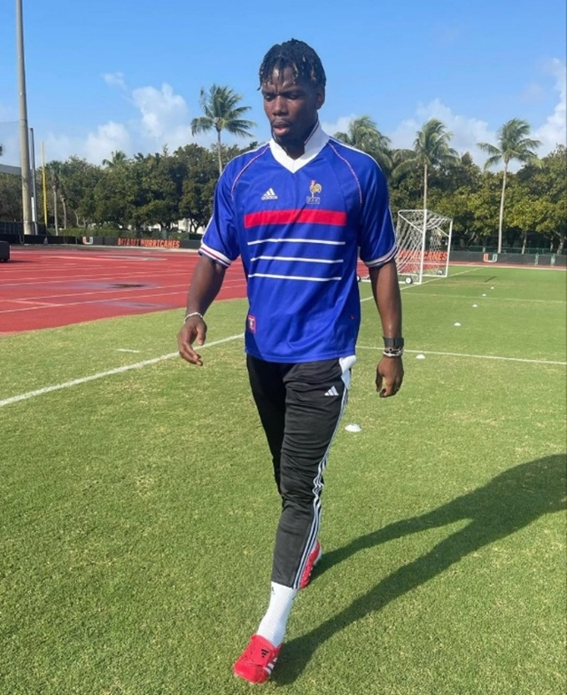 개인훈련에 집중하는 폴 포그바. /사진=폴 포그바 SNS 캡처