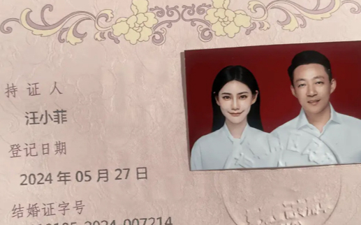 사업가 왕샤오페이가 공개한 마샤오메이와의 결혼증 /사진=왕샤오페이 더우인