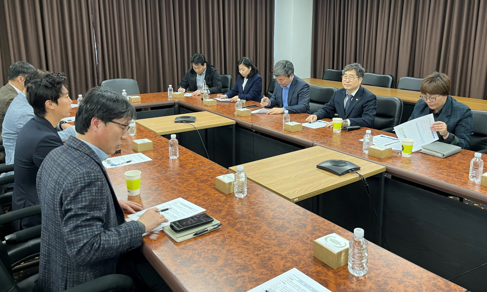 미국발 무역장벽 애로 해소 현장소통 간담회./사진제공=전라남도