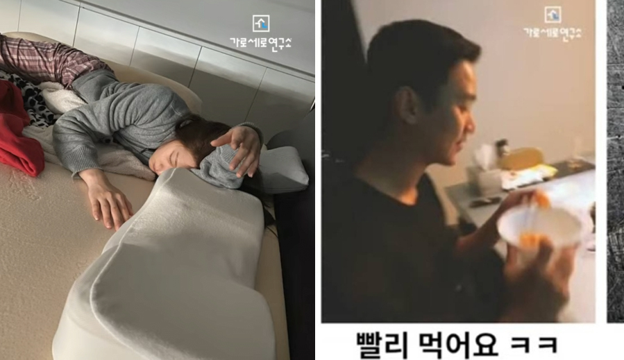 지난달 31일 유튜브 채널 '가로세로연구소'(가세연)가 배우 김수현의 기자회견 이후 공개한 사진과 영상. /사진=유튜브 영상 갈무리