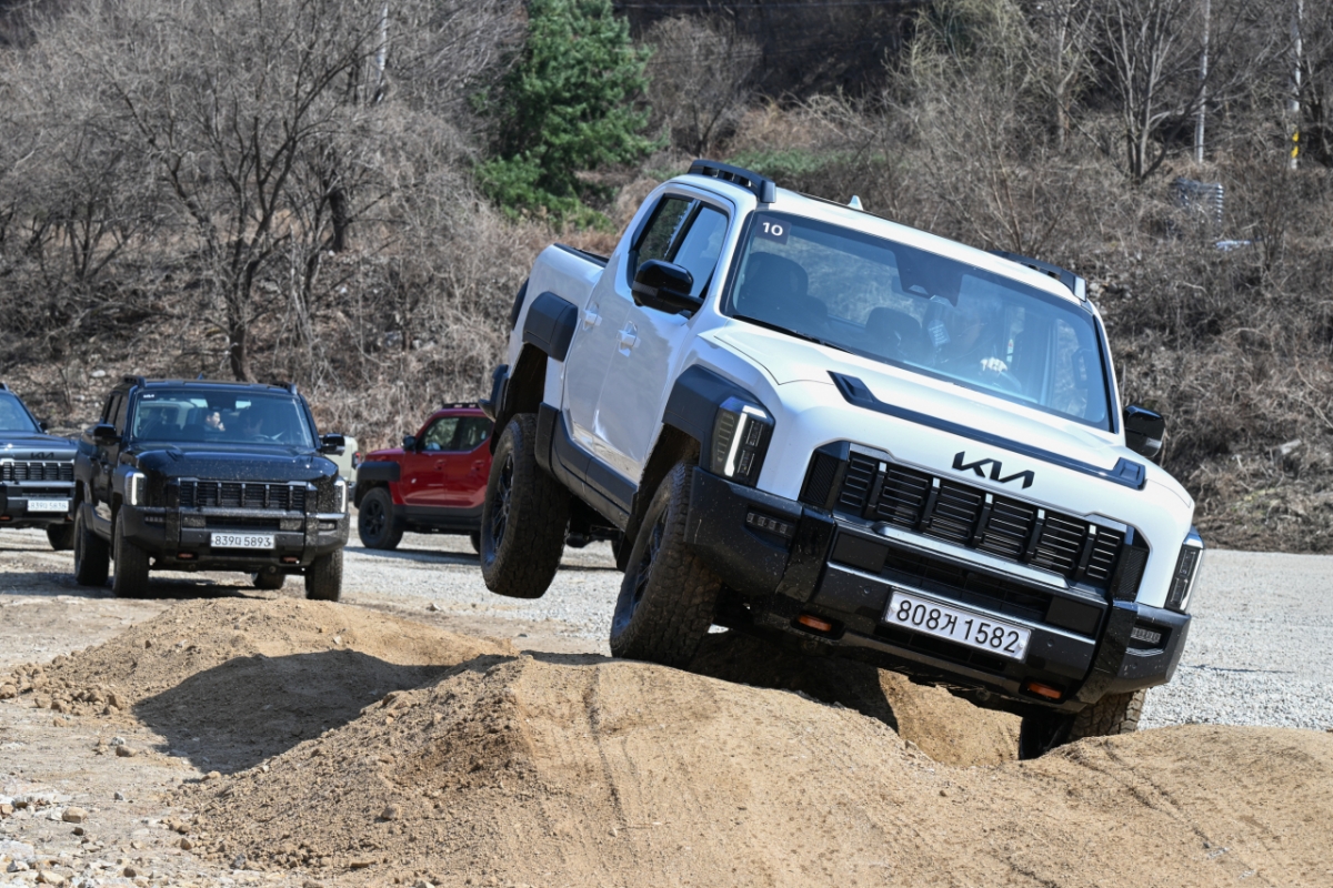 기아 브랜드 첫 픽업트럭 '타스만'. /사진제공=기아