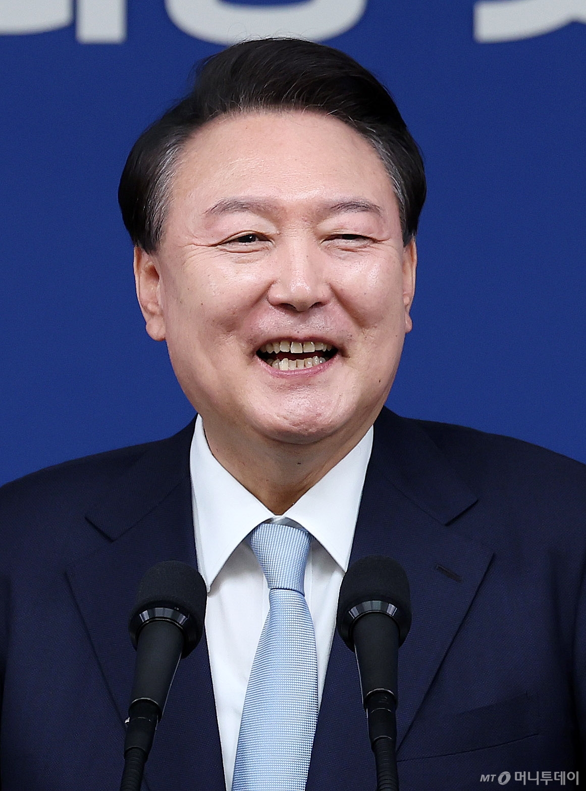 (서울=뉴스1) 박지혜 기자 = 윤석열 대통령이 29일 서울 용산 대통령실청사 브리핑룸에서 열린 국정브리핑 및 기자회견에서 취재진의 질문에 미소짓고 있다. 2024.8.29/뉴스1 Copyright © 뉴스1. All rights reserved. 무단 전재 및 재배포, AI학습 이용 금지. /사진=(서울=뉴스1) 박지혜 기자