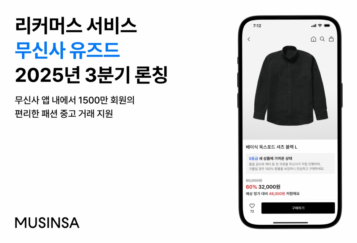 무신사 리커머스 서비스 '무신사 유즈드'. /사진제공=무신사