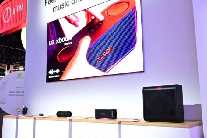 왼쪽부터 LG 엑스붐 락, 버즈, 그랩, 바운스, 스테이지 301./사진=LG전자