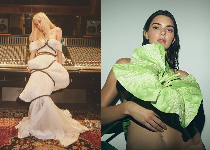 그룹 블랙핑크 로제, 모델 켄달 제너 /사진=포토그래퍼 스티비 댄스 인스타그램