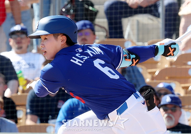 LA 다저스 김혜성. /사진=김진경 대기자