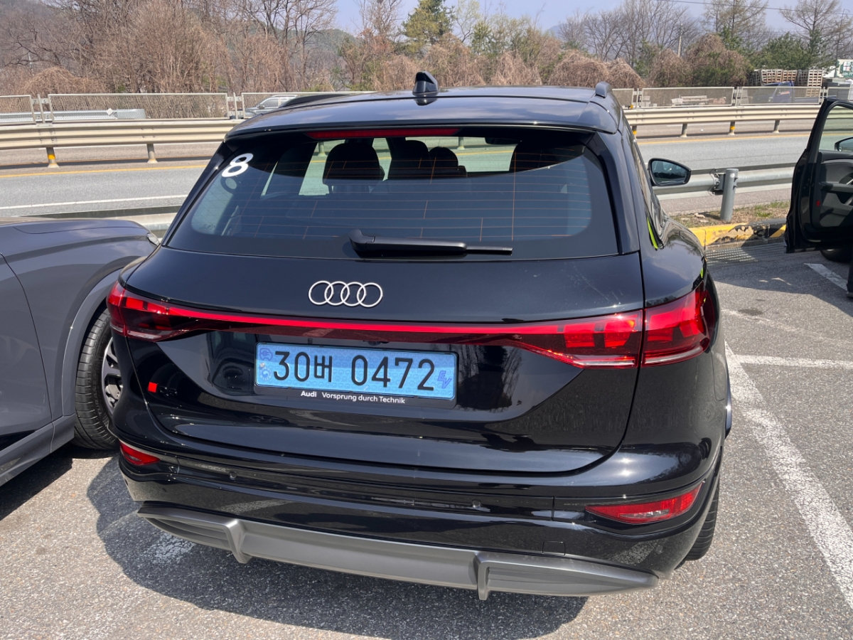 아우디 Q6-e트론의 후면부 모습/사진= 임찬영 기자