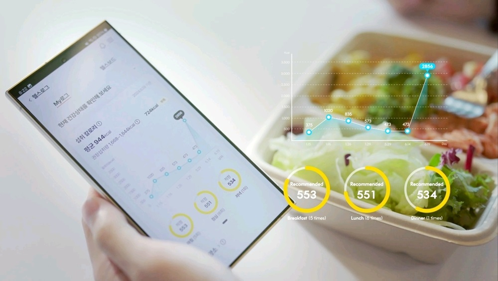 고객들의 취식 데이터가 입력되는 핼쓰케어 플랫폼 웰스토리플러스/사진=웰스토리