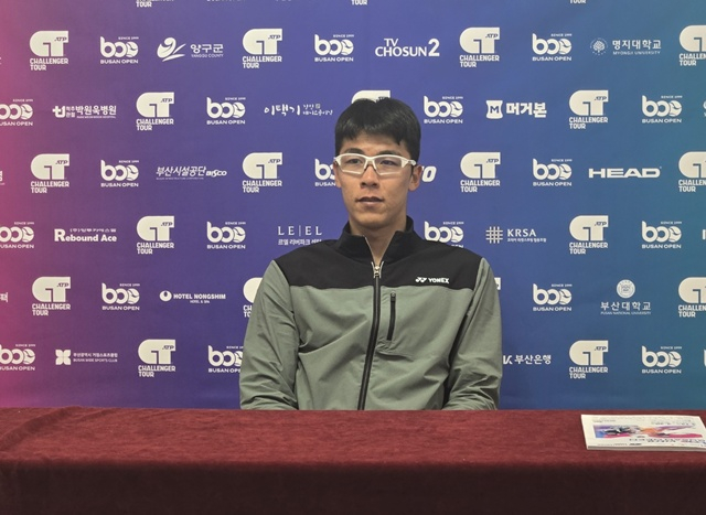 경기 후 만난 정현. /사진=이원희 기자