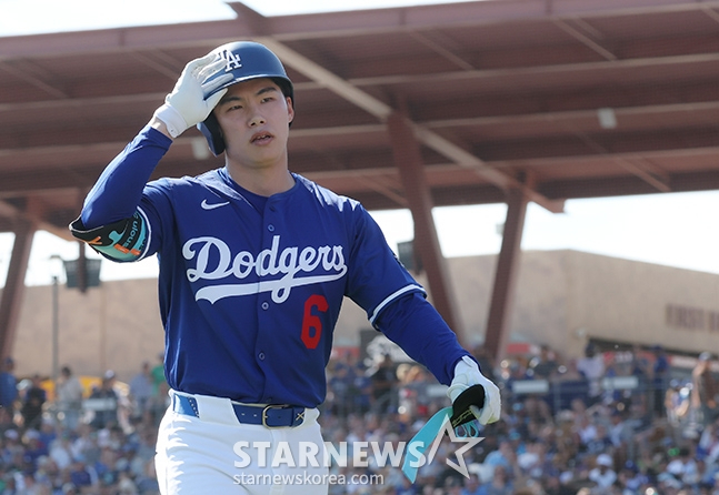 LA 다저스 김혜성. /사진=김진경 대기자