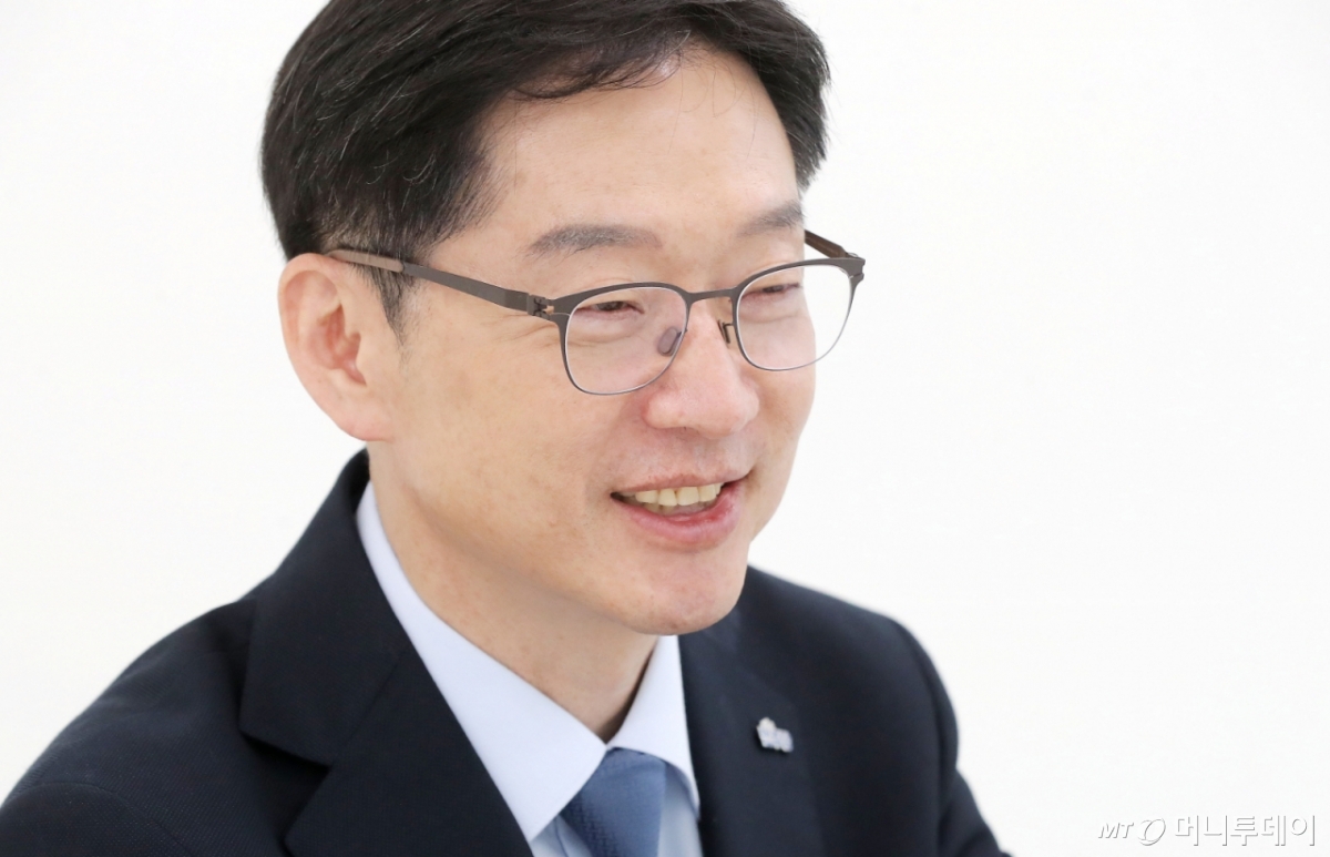 김경수 더불어민주당 대선 예비후보 인터뷰. /사진=김창현 기자 chmt@