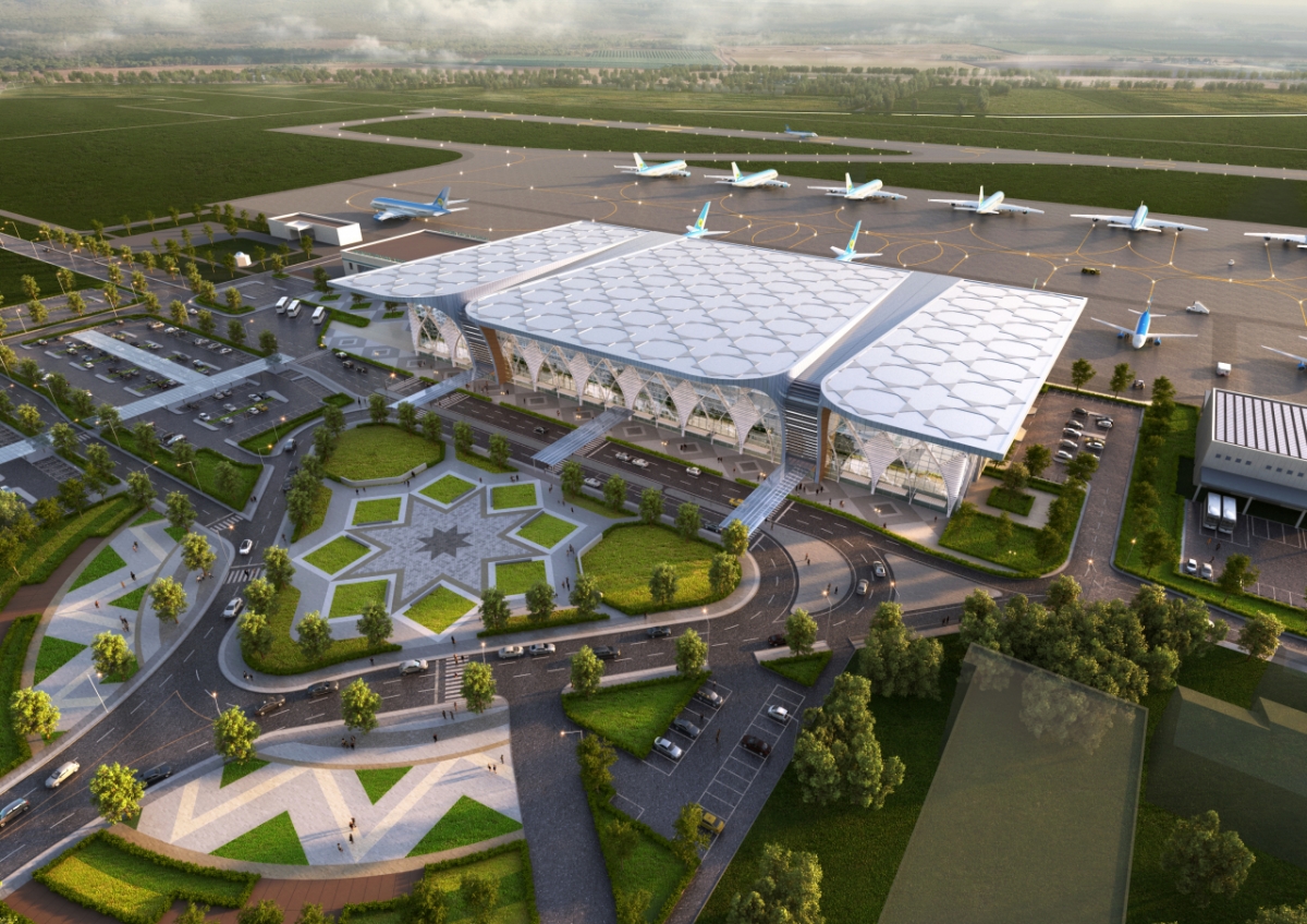 인천공항공사가 건설하는 우즈베키스탄 우르겐치공항 여객터미널 조감도/사진제공=인천국제공항공사