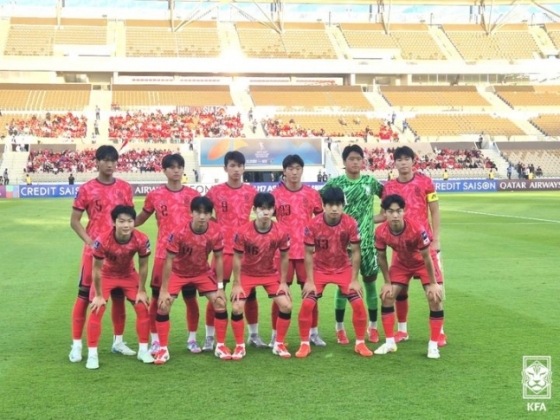 한국 남자 U-17 축구대표팀. /사진=대한축구협회 제공