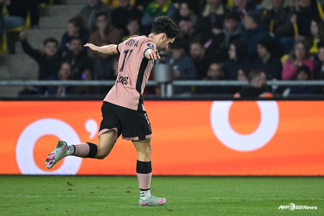 비티냐의 골 세리머니. /AFPBBNews=뉴스1