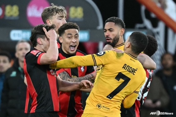 울버햄튼 원더러스와 AFC본머스 경기 중. /AFPBBNews=뉴스1